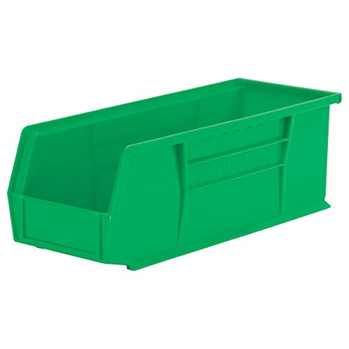 Up To 40% OFF Akro-Mils 30234 AkroBins Plastic Storage Bin Hanging Stacking Containers, (15-Inch x 5-Inch x 5-Inch), Green, (12-Pack) (30234GREEN)