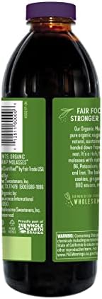 Wholesome Organic Blackstrap Molasses, 16 oz, 12-Pack