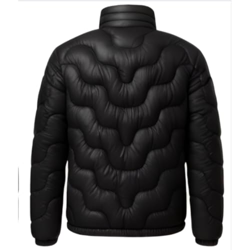 Mens Quilted Insulated Winter Coat Lambskin Leather Puffer Jacket Packable Puffer Jacket Men Puffer Parka2