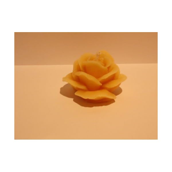 Rose Bienenwachskerze