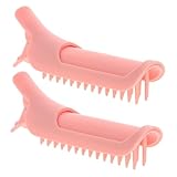 PATKAW 1 ペア 毛根ふわふわクリップ固定 ヘアツール 髪の毛 ルート クリップのボリューム化 インスタント ボリューム クリップ 前髪カーラー ローラー用ヘアクリップ プラスチック