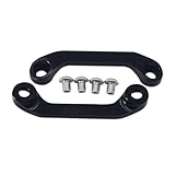 Matériau : Repose-pieds arrière pour passager de moto, plaque d'obturation en alliage d'aluminium et technologie CNC, résistante aux dommages et à la déformation, robuste et durable.