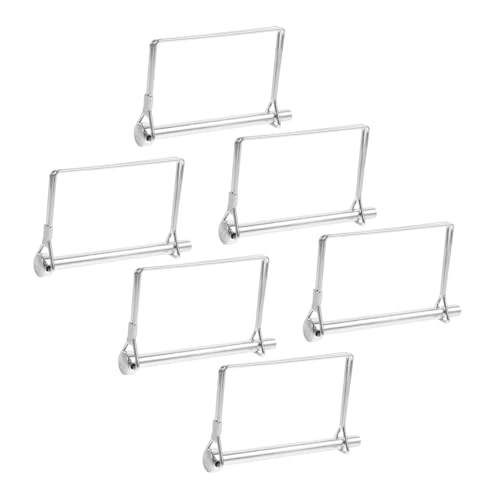 Frcolor 6個 トレーラー ロック ピン 芝刈り機 ヒッチ ピン トレーラー ヒッチ ロック クイック リリース スク