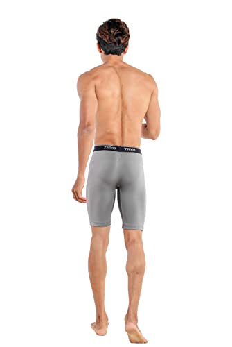 Image of TRYB Men's Compression Shorts & Pants | Sports Innerwear for Gym, Running & Training | Quick Dry, Breathable, 4-Way Stretch, Moisture Wicking, Anti-Chafing Muscle Support Athletic Wear with Pocket