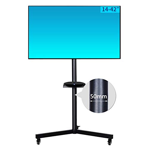 Soporte TV móvil negro para pantallas LCD 14-42 pulg miniatura 1