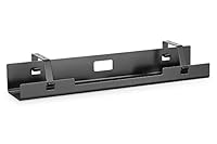 DIGITUS Kabelmanagement Kanal - Untertischmontage - für Kabel, Steckdosenleisten - Kabelhalter - Kabelwanne - Kabelführung - 60 x 13,5 x 10,8 cm - schwarz