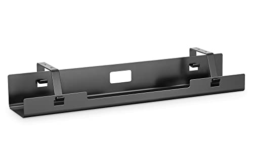 DIGITUS Kabelmanagement Kanal - Untertischmontage - für Kabel Steckdosenleisten - Kabelhalter - Kabelwanne - Kabelführung - 60 x 13 5 x 10 8 cm - schwarz