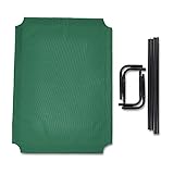 Amazon Basics Kühlendes erhöhtes Hund Haustierbett, Grün, Größe L, L 130 x B 80 x H 19 cm