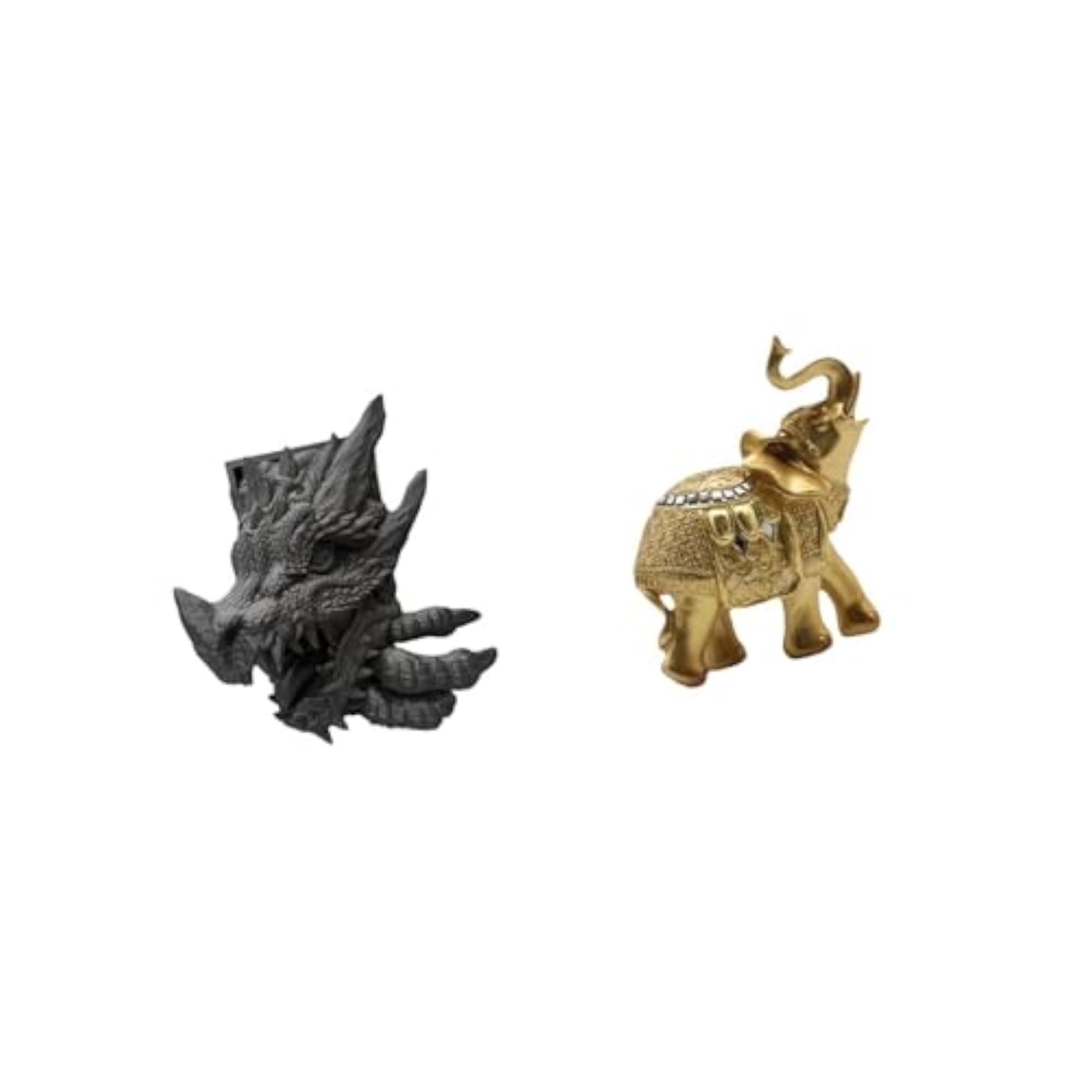 Majestic Elephant Bookend Sculpture Decorative Holder