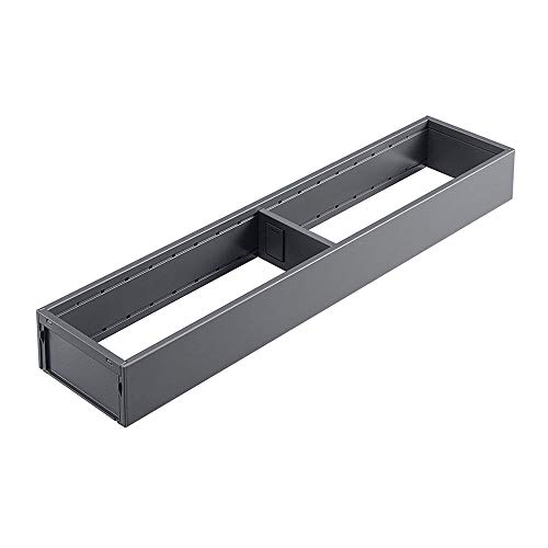 BLUM Ambia-Line - Marco estrecho para cajones, NL450 mm, acero Orion gris mate