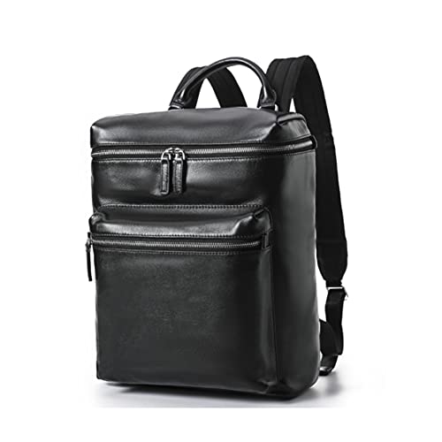 LederleiterEU Mochila para Hombre Fabricado en Cuero Genuino para Uso Diario como Escuela Secundaria, Trabajo, Oficina y Universidad Cover