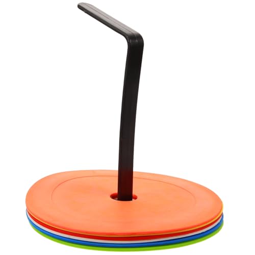 NAMOARLY 1 Set Football Exercising Marking Discs Multi-Function Soccer Training Markers Official Football Sign Discs Pe Plastic for Training Games
