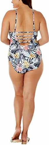Hurley Womens One Piece Swimsuit (As1, Alpha, S, Regular, Regular, Tropical Hideaway) #TOP6
