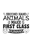  Refugio de animales - protección de animales: Din A5 cuaderno de protección de los animales de segunda mano de regalo con 120 páginas