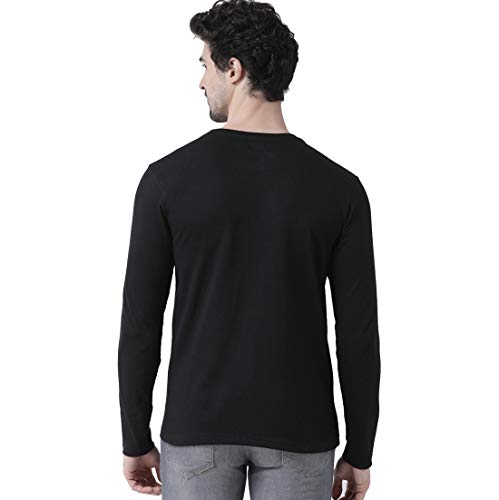 Image of Men's Full Sleeve Casual Round Neck Multi Colored T-Shirts