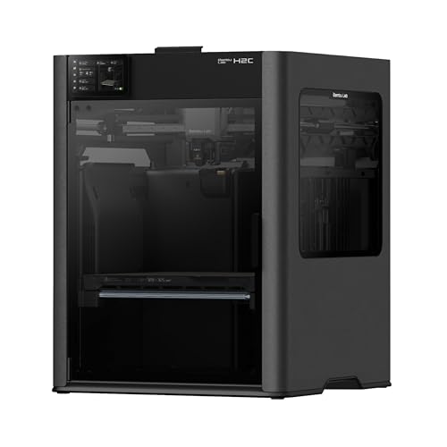 Image of Bambu Lab H2C AMS Combo 3D Printer with Automatic Material System, High-Speed CoreXY 3D Printer, Multi-Material Printing.