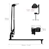 QWORK® Low Profile Microphone Boom Arm Stand for Gaming, Podcasting, Streaming, and Recording, Full Metal Body, 360° Horizontal Rotation #5