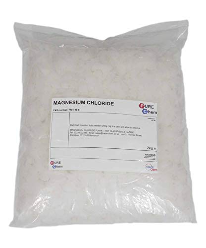 Magnesium Chloride Flakes Dead Sea Salts | 100% Pure | Bath Soak (2KG)