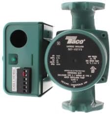 Back View of Circulator Pump with Control Panel