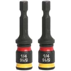 Malco MSHC 1/4 & 5/16 Reversible Hex Chuck Driver, 2 pack & Klein