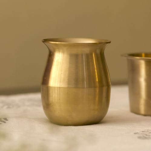Image of Zishta Kansa Tulsi Lota /Kalash | Perfect for Daily Rituals, Pooja, Drinking Water | Capacity 340 ml