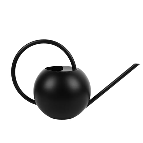 Regador, Regador de Jardim, Preto, Prático, Aço Inoxidável de 35 Onças, Sem Complicações para Casa,
