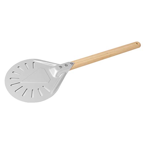 Moslate Spatule à Pizza, Pelle à Pizza en métal en Aluminium avec poignée en Bois Amovible pour Un Rangement Facile, Palette à Pizza de Luxe gastronomique pour la Cuisson du Pain à Pizza Fait Maison