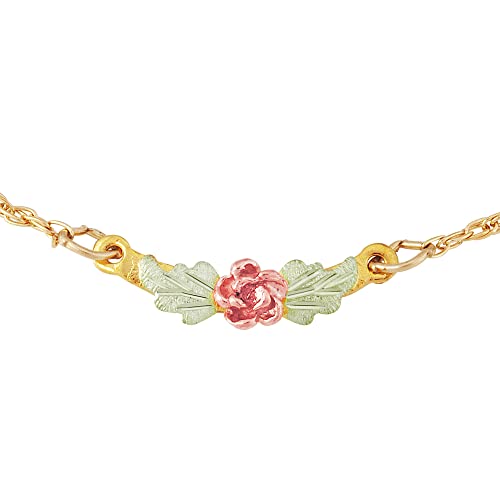 Black Hills Gold Rose Ankle Bracelet2