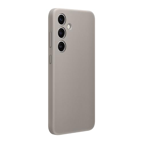 Image of SAMSUNG Galaxy S24+ Plus Vegan Leather Phone Case, Protective Cover with Soft Touch, Elegant Design, Scratch Protection, US Version, GP-FPS926HCAAW, Taupe