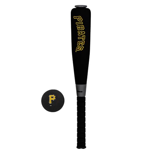 Image of MLB Pittsburgh Pirates Team Jumbo Foam Bat and Ball Set, 21-Inch, Black