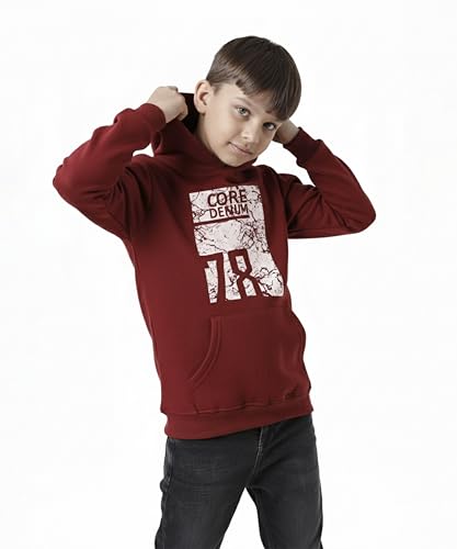 Image of KYDA KIDS Boys 100% Cotton Hooded Neck Long Sleeve Sweatshirt with Hoodies Winter Wear