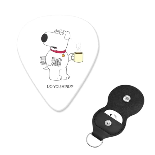 ギターピック 6枚セット ファミリーガイ Brian Griffin guitar pick ギターぴっく フィンガーピック 指サムピックセット プレクトラム エレキギターピック き練習用 携帯便利 ティアドロップ型 フィンガー保護 耐久性 初心者 音楽愛
