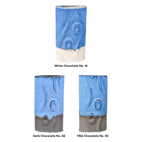 Image of Amaco Potters Choice Hi Fire (Cone5-6) Glaze - Pint # PC-23 -Indigo Float