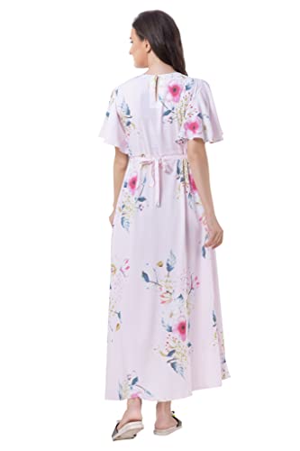 Image of AV2 Womens Viscose Maternity | Nursing |Feeding | Breast Feeding Dress with Zippers for Post Pregnancy