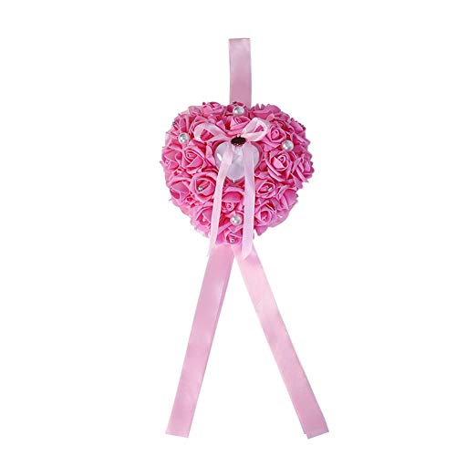 SOULONG Boîte à bagues Romantique en Forme de cur Rose