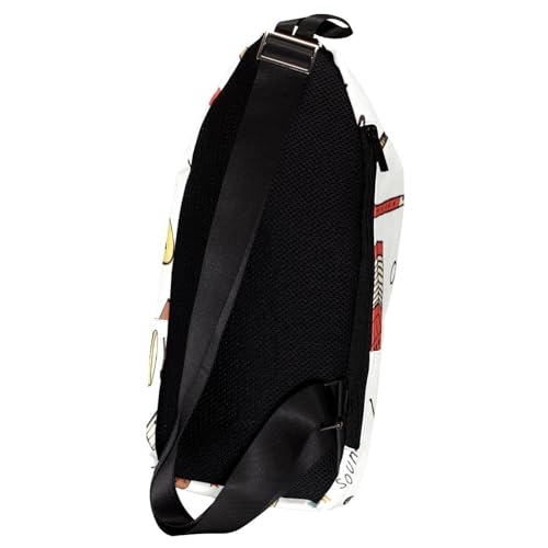 Sac à dos à bandoulière pour saxophone et instruments imprimés multicolore