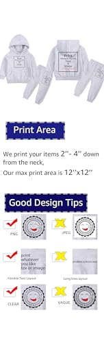 MYGBCPJS Boys Girls Custom Fleece Hooded Sweat Suit Outfit Kid Customized Long Sleeve Hoodie & Sweatpants Set Add Own Design4
