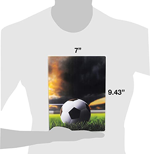 UniKeep Soccer Themed Mini Binder for Collectible Trading Cards - Holds up to 200 Cards