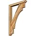 Ekena Millwork BKT0402X24X36MRC01RWR Merced Traditional Rough Sawn Bracket w/Offset Brace, Western Red Cedar