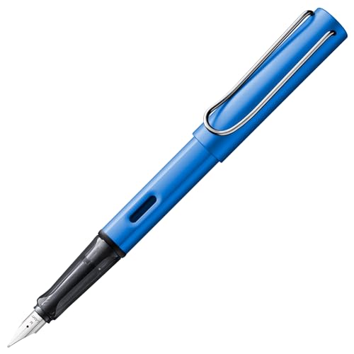 Lamy AL-star oceanblue Füller mit polierter Stahlfeder in Strichbreite F