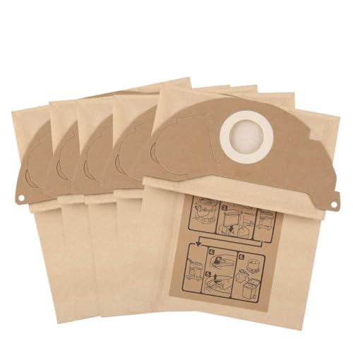 10 Stück Staubsauger Papier Staubbeutel für WD2250 A2004 A2054 Mv2 Hochwertige Ersatz Müllbeutel mit Premium Papiermaterial für eine effiziente Hausreinigung und ein Gesünderes Raumklima