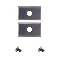 AKYLIN Wendeschneidplatten 2 Stück,20x12x1.5mm，4-Schneidkanten Wendemesser Hartmetalleinsätze (als Ersatz) für Wendeplatten Bündigfräser