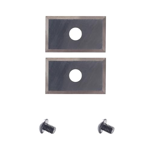 AKYLIN Wendeschneidplatten 2 Stück,20x12x1.5mm，4-Schneidkanten Wendemesser Hartmetalleinsätze (als Ersatz) für Wendeplatten Bündigfräser