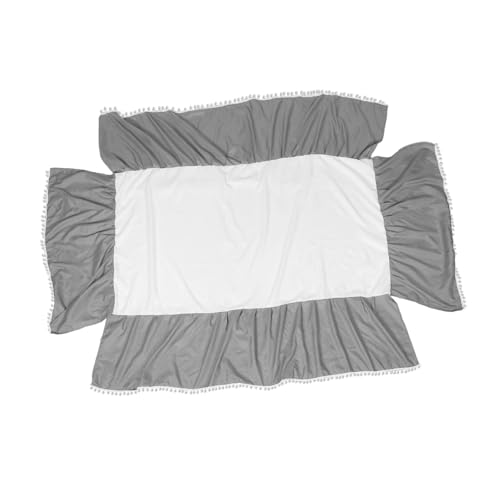BESTonZON Falda De Pañal De Bebé Muebles Casa De Muñecas Mini Paleta De De Cama De Falda Paleta De Sombras De Ojos Casa De Muñecas Materiales Light Grey Algodón
