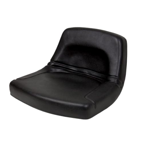 RAParts Black Low-Back Steel Pan Seat for Lawn Mowers & Garden Tractors Heavy Duty