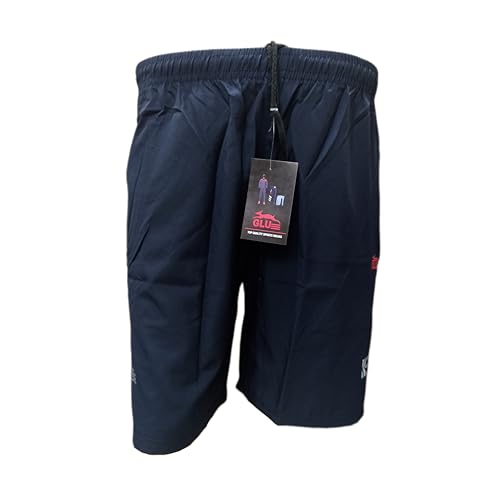 Image of GLU Men's Regular Fit Polyester Shorts - Quick Dry for Basketball, Badminton, Gym. Running, Sports
