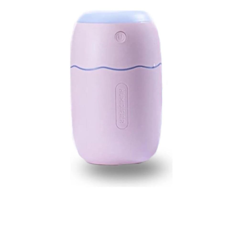 Mini Umidificador Ultrassônico Portátil com Luz LED Colorida, Purificador de Ar, Difusor