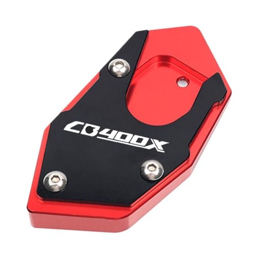 Extension béquille CNC rouge pour moto CB400X support élargi stable
