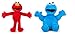 Pack 2 Peluches Barrio Sesamo Elmo Y TRIKI EL Monstruo DE Las Galletas 35 CM