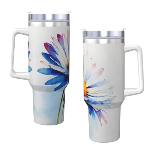 Vaso acero inoxidable 40oz con asa y pajilla miniatura 3
